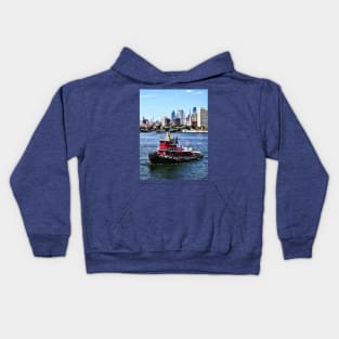 Philadelphia PA - Tugboat by Philadelphia Skyline Kids Hoodie